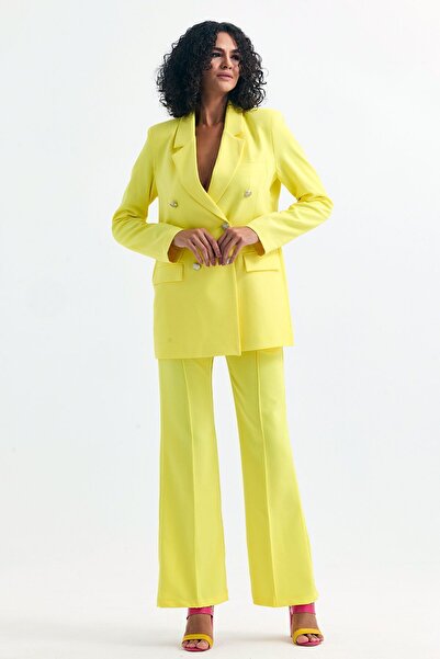 Sense Women's Suit Jacket And Pants| TK34239 Yellow