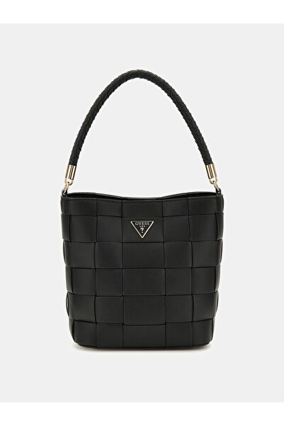 Guess Maylee Woven Mini Bucket Bag