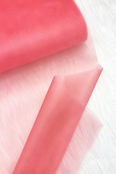 ZEYMERADE Tul decorativ Coral Bohça, Ornament pentru nuntă, Tulle pentru decorarea ușii pentru petrecerea de aniversare, 100x300cm