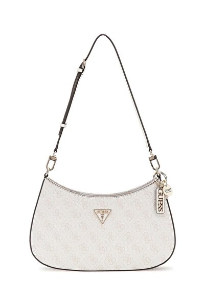 Guess Women Beige Noelle Top Zip Shoulder Bag-Bnn Shoulder Bag