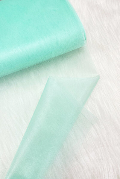 ZEYMERADE Mint Yeşili Bohça Süsleme Tülü, Nişan Bohça Süsü, Kapı Doğum Günü P...