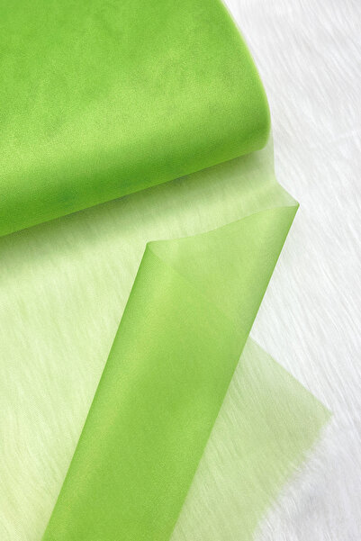 ZEYMERADE Pistachio Green Bundle Decoration Tulle, Engagement Bundle Ornament, Door Birthday Party Decoration Tulle, 100X300Cm