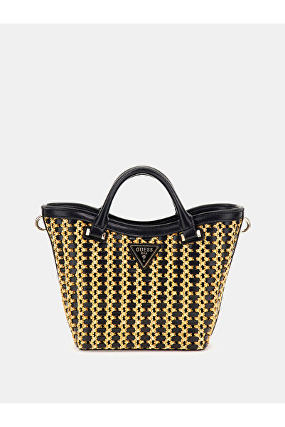 Guess حقيبة أتاليا صغيرة من الرافيا