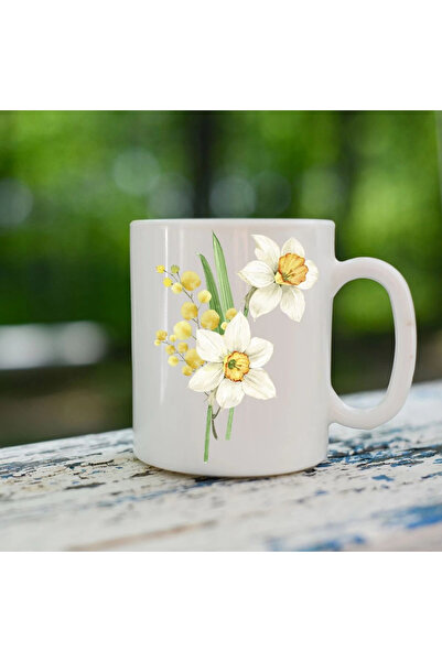 Özcan Tasarım زجاج منقوش بزهرة النرجس - زجاج زهرة النرجس