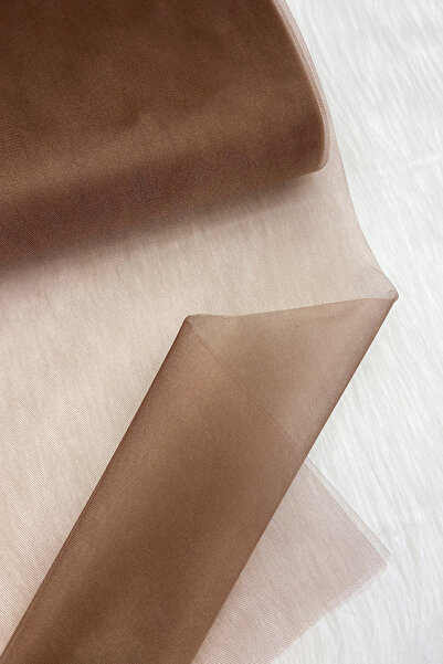 ZEYMERADE Kahverengi Bohça Süsleme Tülü, Nişan Bohça Süsü, Kapı Doğum Günü Pa...