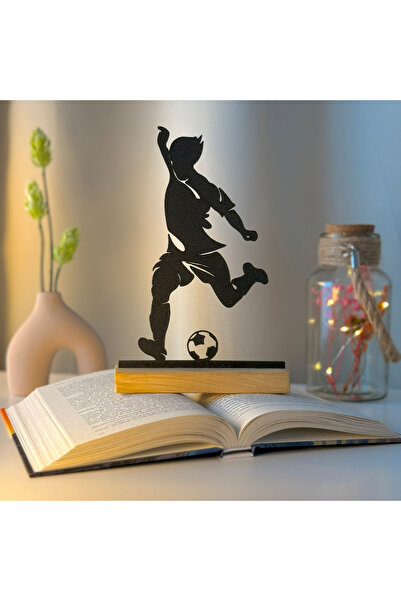 OEM Decoratiune "Momentul Decisiv" cu baza din lemn natural, 21 cm, negru, im...