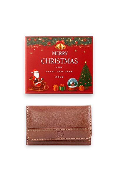 DAMY Genuine Handmade Leather Key Holder Zippered Leather Keychain Auto Vehicle Organizer Leather 703 Tan