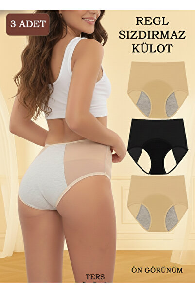 Sh Mağazacılık NoLeak 3-Pack menstrualne gaćice Ženske menstrualne gaćice otp...