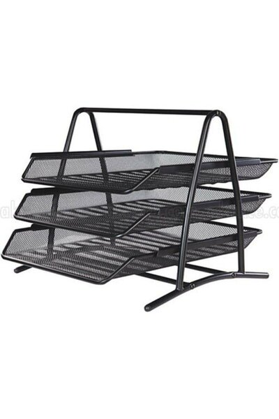 Genel Markalar Cassa metal Evrak Rafı Tel 3'lü (8933) Renk - Siyah evrak rafı