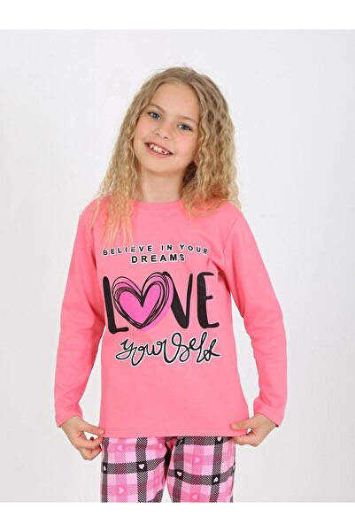 vitmo Σετ πιτζάμες για κορίτσια 100% βαμβακερό μακρυμάνικο - Your Dreams