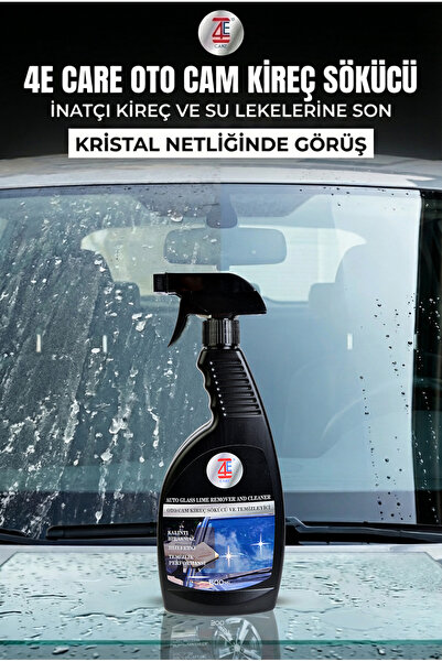 4E CARE Oto Cam Kireç Sökücü ve Temizleyici 500 ML