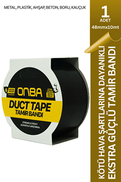 Onba Siyah Tamir Bandı Süper Güçlü Su Geçirmez Sızdırmaz Çok Amaçlı İzolasyon...