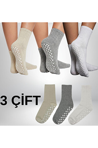 FENRA STUDIO 3-компонентни противоплъзгащи чорапи за дома, йога, пилатес и та...