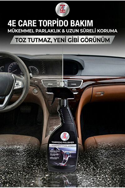 4E CARE ملمع الطوربيد - 500 مل حليب بلاستيك، تنظيف وحماية العازلة