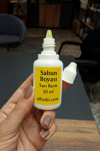 shop 1 Adet Sabun Boyası veya Renklendirici - Sarı - 30 ml