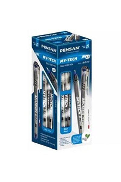 Pensan My-tech 0.7 Mm Needle Point Ballpoint Pen Box of 25 Blue