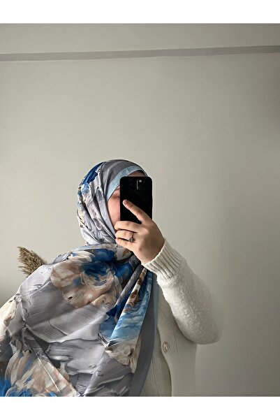 BOUTİCON Floral Patterned Summer Cotton Shawl Colorful 17