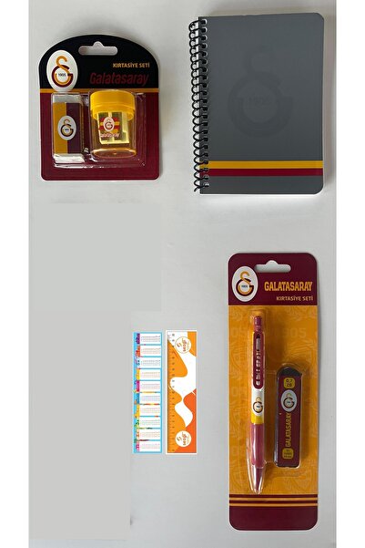Galatasaray Lisanslı Kırtasiye Seti ve Sezgistore Ayraç Cetvel