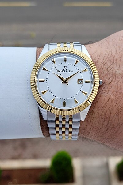Daniel Klein Altın Metalik Renk 2 Yıl Garantili 41 mm Erkek Kol Saati
