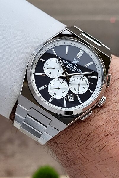 Daniel Klein Kadranı Siyah Kordonu Silver Renk 24 Ay Garantili 42 mm Gösterge...