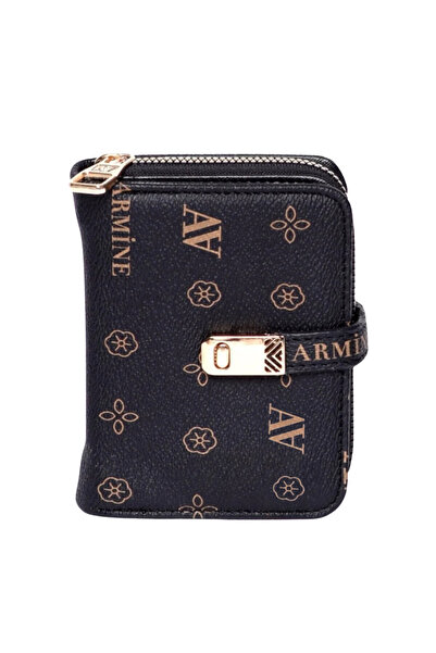 Armine محفظة نسائية صغيرة الحجم مطبوعة باللون الأسود C01