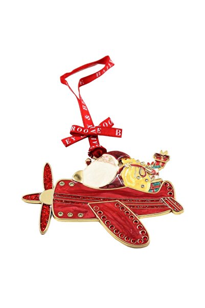 Gift Design Decorațiune metalică de Crăciun într-o cutie elegantă - Avionul l...