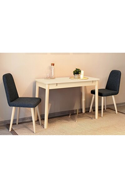 Eşyala. Porto İkili Sandalye Krem Antrasit