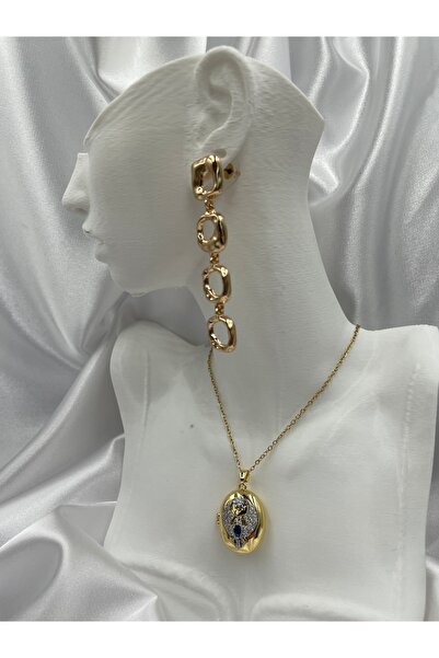 Çelik Celestial Emerald Locket Anka Kuşu Kolye