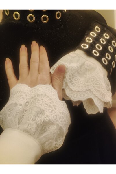 SEVLOVE SEVDİĞİN STİLDE YAŞA Firuz Rukye krem rengi seyyar manşet kadın kolluk