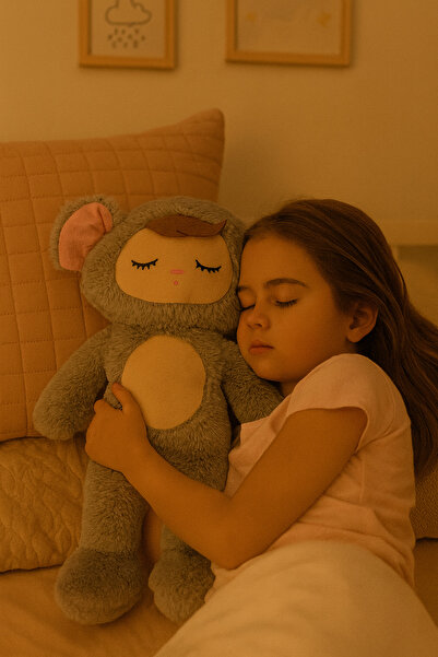 Pufu Toys Peluş Yastık Uyuyan Bebek Serisi Uyku Arkadaşı 45 Cm