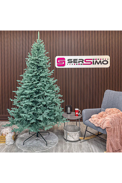 SERSIMO Brad de Crăciun artificial Deluxe de la Sersimo, Vienna Select argintiu, complet 3D, 230 cm