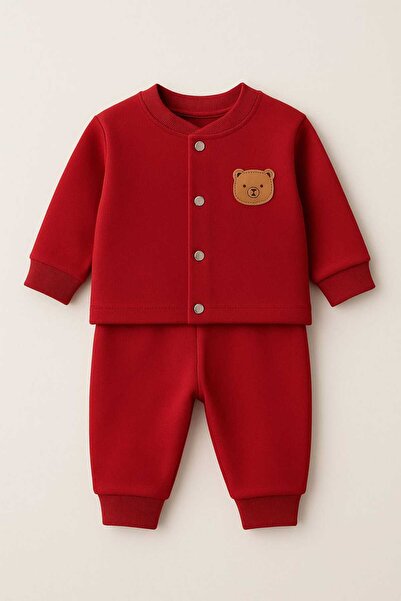 Oz Baby Pamuklu Likralı Önden Çıtlı 4 Mevsim Bebek Takımı (6-24 Ay)