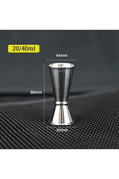 Choice 20 كوب قياس سعة 40 مل، 30/40/50/60 مل، أكواب قياس من الفولاذ المقاوم ل...