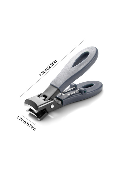 Choice Gray Portable Ultra Sharp Nail Clippers Stainless Steel Wide Jaw Openi...