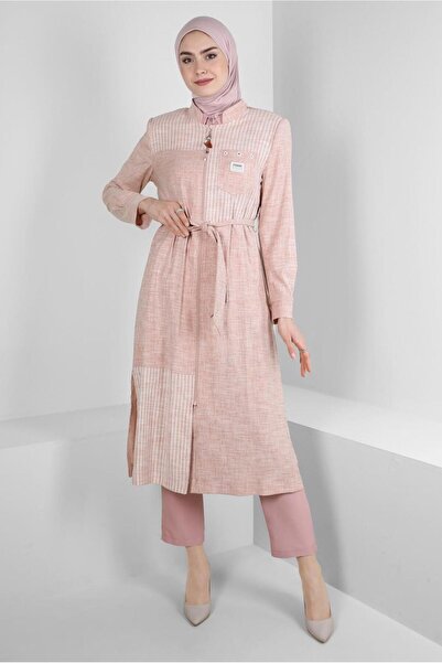 Alvina معطف واق من المطر بسحاب جانبي 10769