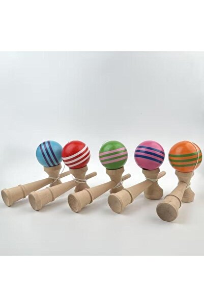 OEM SUPERMINI Kendama, 12 cm, Joc de Indemanare pentru Copii, 7 ani+, multicolor, culori aleatorii