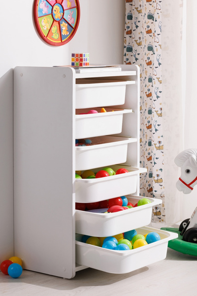 Babywhen Bw 2310 - Bebek Çocuk Oyuncak Dolabı - Oyuncak Sandığı - Oval Kenar ...