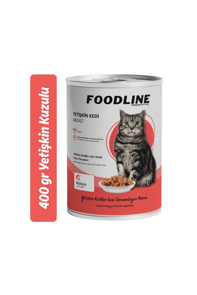 Kuzu Etli Yetişkin Kedi Konservesi 400 Gr