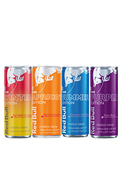 Red Bull A variety of energy drinks (4 x 250ml)