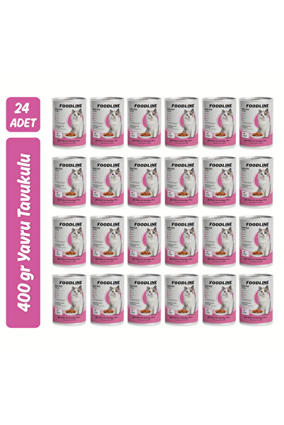 Tavuklu Yavru Kedi Konservesi 400 Gr x 24 Adet