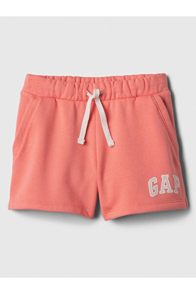 GAP Kız Çocuk Turuncu Gap Logosu Fermuarlı Polar Şort