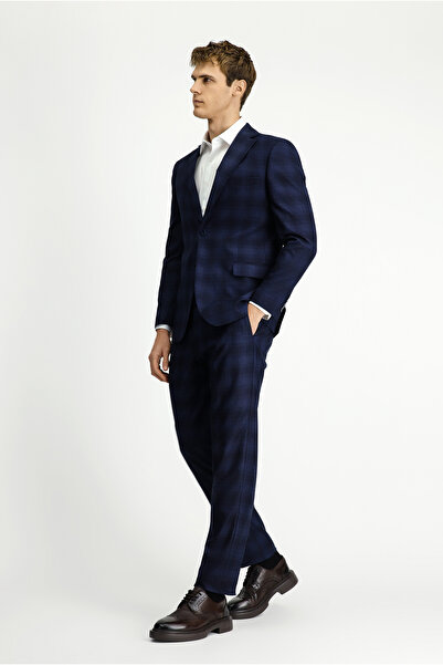 Kiğılı 7 Drop Slim Fit Slim Fit Plaid Classic Suit