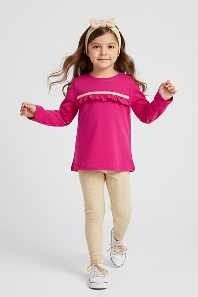 NEWKİDS Облекло за момичета в стил бандана, с набрани ръкави, в сезонния цвят...