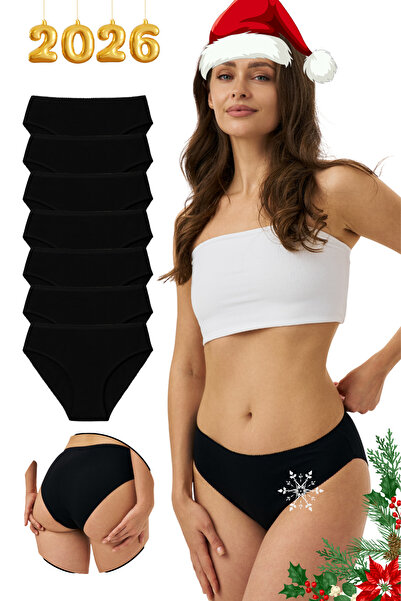 PAMORA Set de 7 chiloți bikini pentru femei - 95% bumbac 5% elastan |   Lenjerie moale și elastică