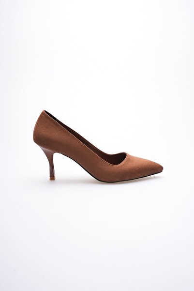marchéo Louise Women's Tan Suede Heeled Shoes
