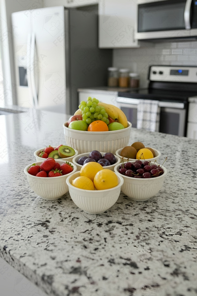 Fesya Home ORBİS 7’li Çok Amaçlı Kase Seti Şeffaf – Mutfak Hazırlık, Meze ve ...