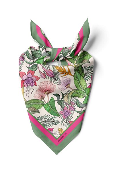 Modabutik B116 TROPICAL FLOWERS BANDANA