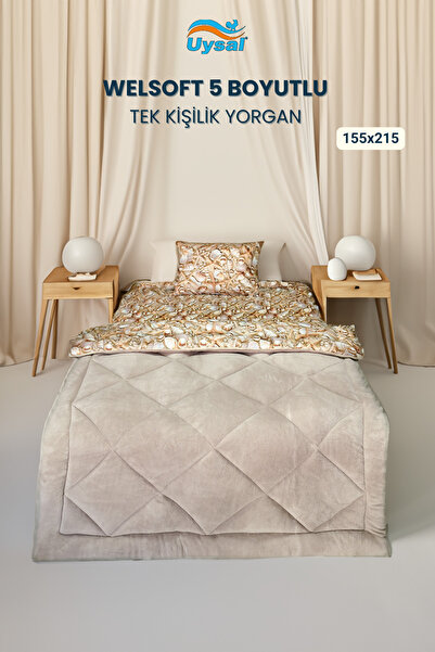 UYSAL WELSOFT 5 BOYUTLU TEK KİŞİLİK YORGAN 155x215