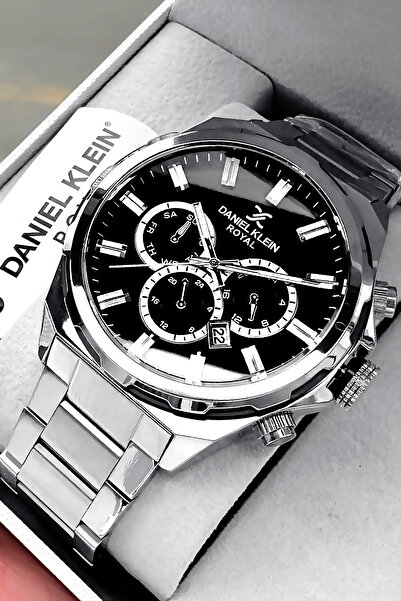 Daniel Klein Erkek Kol Saati 3 Atm Su Geçirmez Gümüş Renk Çelik Kordon Cbk456