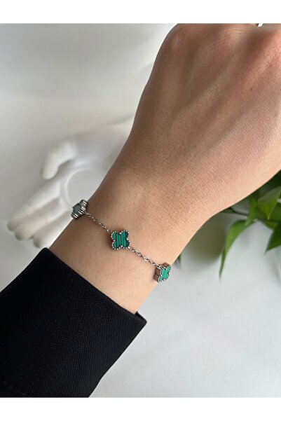 Fynbos VIP Van Cleef Model 5'li Yonca Çelik Bileklik